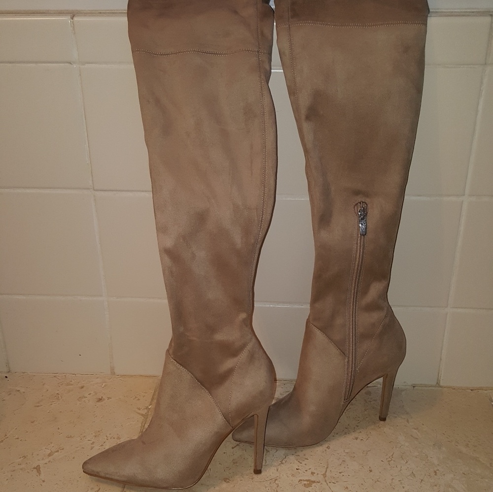kendall and kylie over the knee suede boots